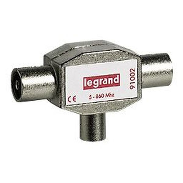 Répartiteur Télévision Blindé 1 Entrée Mâle 2 Sorties Femell legrand 091002