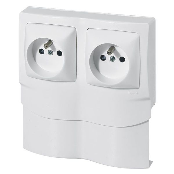 Cadre 2 Postes Double Pc Ep 16 legrand 298913