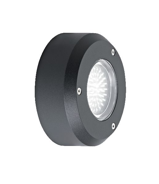 Luxmur 3 - applique mur ext. gx53 ip66 ik07, rond, graphite, lampe non - 1739
