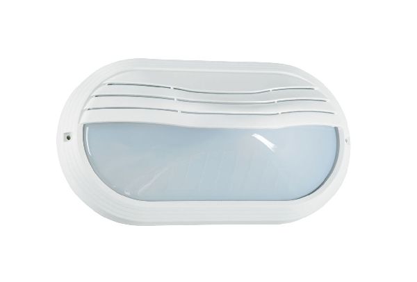 Ovo 270tp - hublot ext. ip65 ik10, ovale, blanc, e27 40w max., lpe non - 2202