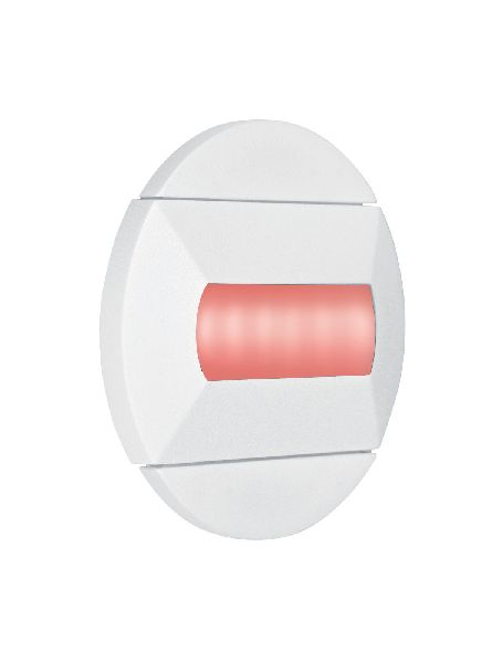 Baliz - encastré mur rond, fixe, blanc, led intég. 0,46w rouge - 50413