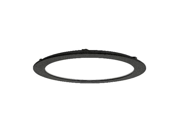 Flat cct - downlight plat rond fixe noir 110° led 20w 1700lm 3000/4000 - 50809