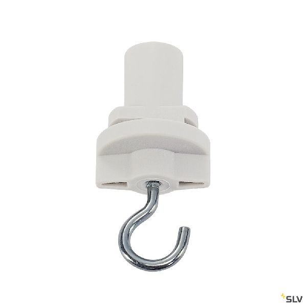 S-TRACK, adaptateur avec crochet, pour rail 3 allumages, intérieur, blanc 1001393