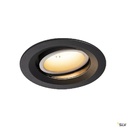 NUMINOS® MOVE M, encastré plafond orientable, 20°, noir/blanc, LED 17,55W 2700K 1003554