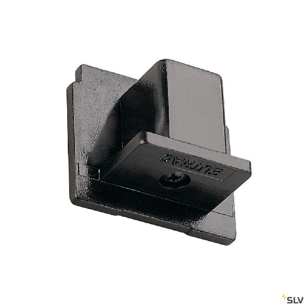 EUTRAC®, embouts, intérieur, pour rail 3 allumages en saillie, noir, 2 pièces 145590