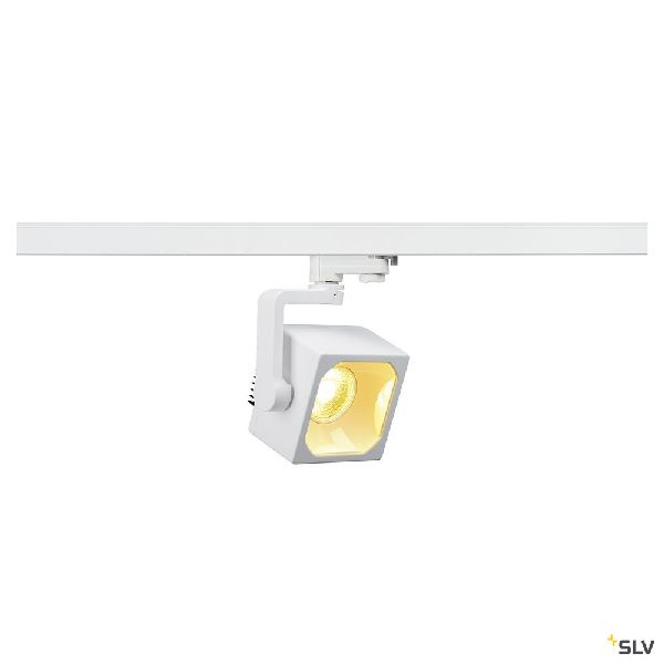 EURO CUBE, spot pour rail 3 allumages intérieur, 60°, blanc, LED, 28,5W, 3000K 152751