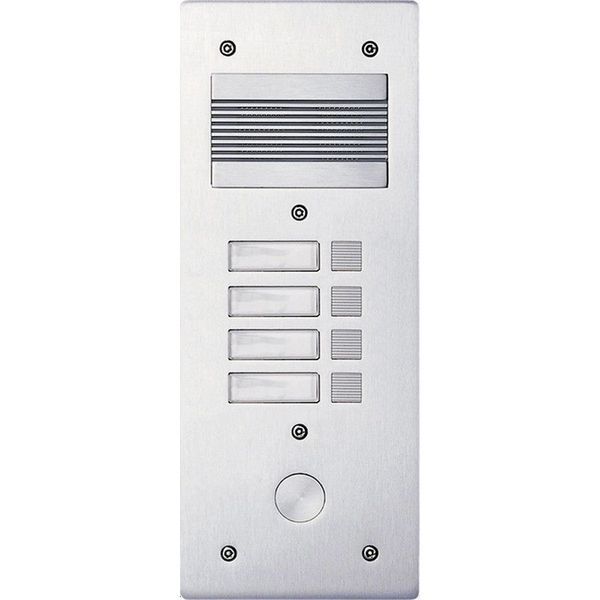 Platine S200 Alu 4Mm 4Bp - Bticino 308204