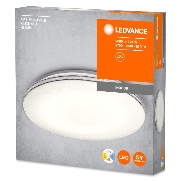 LDV ORBIS SPARKLE 400mm 24W 2000lm 2700/4000K/6500K blanc Plafonnier - 633131