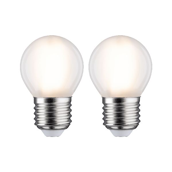 LED fil sphérique x2 470lm E27 2700K dépoli 5W 230V