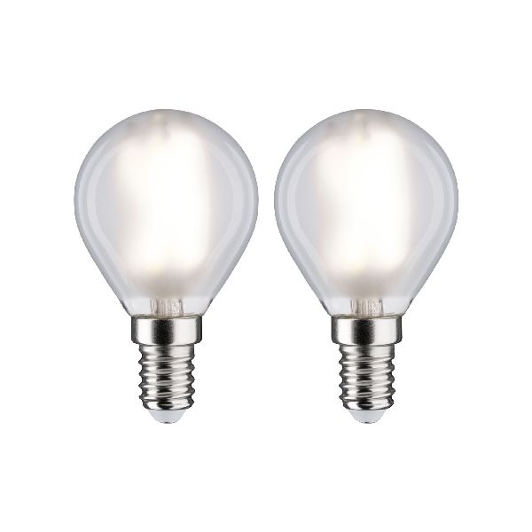 Sphère LED fil x2 470lm E14 4000K dépoli 4,5W 230V