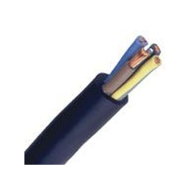 Câble Électrique H07 RN-F 2X1.5 mm² Souple Noir Cuivre - Couronne De 100M