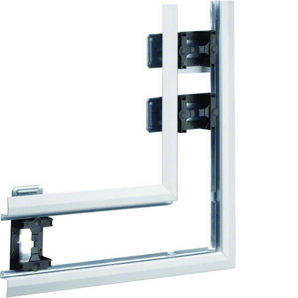 Angle plat pour BKIS épais 25mm simple hauteur acier RAL 9016 Pure BKIS251305E9016