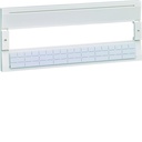 Plastron modualire pour coffret vega 18 modules hauteur 1 rangée VZ008VB