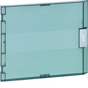 Porte transparente pour coffret vega largeur 18 modules hauteur 1 rangée VZ118T
