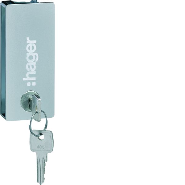 Fermeture à clé type Ronis 405E pour porte transparente vega largeur 18 modules VZ311TVB