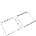 Cadres haut et bas armoire quadro evo P800xL700mm Blanc pur FN013EW