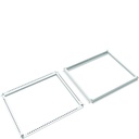 Cadres haut et bas armoire quadro evo P800xL900mm Blanc pur FN017EW