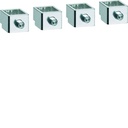 Cage de raccordement P250 Cu/Al 4P 1x 10-150mm² HYT002H