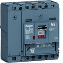 Disjoncteur Boitier Moulé h3+ P160 LSNI 4P In100A Icu70kA à cage HES101GC