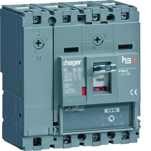 Disjoncteur Boitier Moulé h3+ P160 MAG (ICB) 4P4D In100A Icu50kA à cage HMS101BC