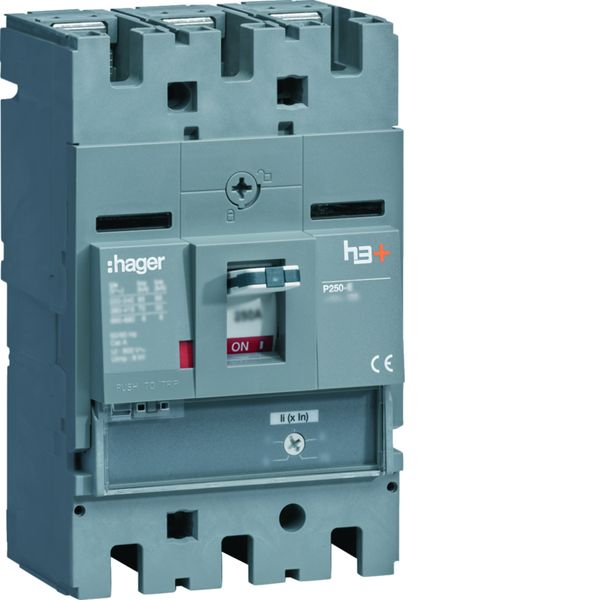 Disjoncteur Boitier Moulé h3+ P250 MAG (ICB) 3P3D In200A Icu70kA à plage HET200BR