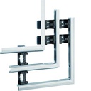 Angle plat pour BKIS épais 25mm double hauteur acier RAL 9016 Pure BKIS251305D9016