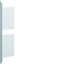 Embout pour BKIS épais 12,5mm double hauteur acier RAL 9016 Pure BKIS121306D9016