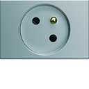 Prise de courant speciale goulotte gallery 2P+T 16A titane WXF421T