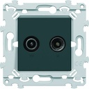 Prise Essensya TV+FM directe Anthracite WE253A