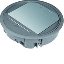 Boîte de sol ronde 12 modules diam 234mm encastrement diam 215mm grise VR06057011