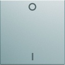 Enjoliveur Gallery interrupteur avec marquage 0-1, 2 modules , finition Titane WXD004T