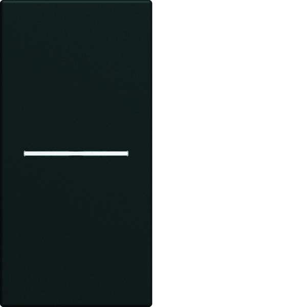 Enjoliveur Gallery interrupteur à voyant 1 module , finition Night WXD011N