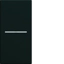 Enjoliveur Gallery interrupteur à voyant 1 module , finition Night WXD011N