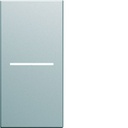 Enjoliveur Gallery interrupteur à voyant 1 module , finition Titane WXD011T