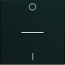 Enjoliveur Gallery interrupteur marquage 0-1 à voyant, 2 modules, finition Night WXD013N