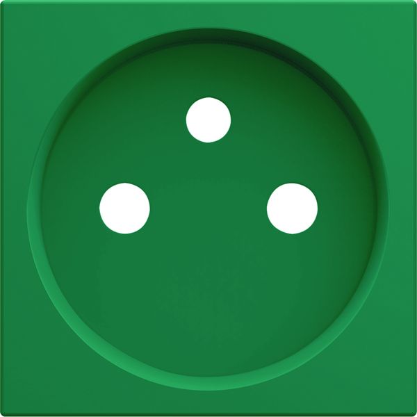 Enjoliveur Gallery prise de courant à puits 2P+T, finition Vert WXD100V