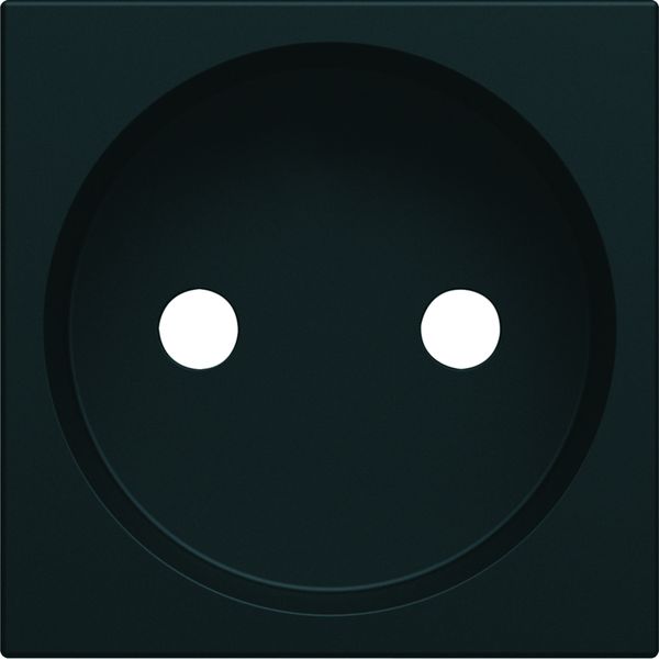 Enjoliveur Gallery prise de courant 2P à puits, finition Night WXD102N