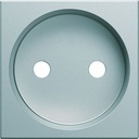 Enjoliveur Gallery prise de courant 2P à puits, finition Titane WXD102T