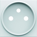 Enjoliveur Gallery prise de courant rénovation 2P+T, finition Pure WXD105B