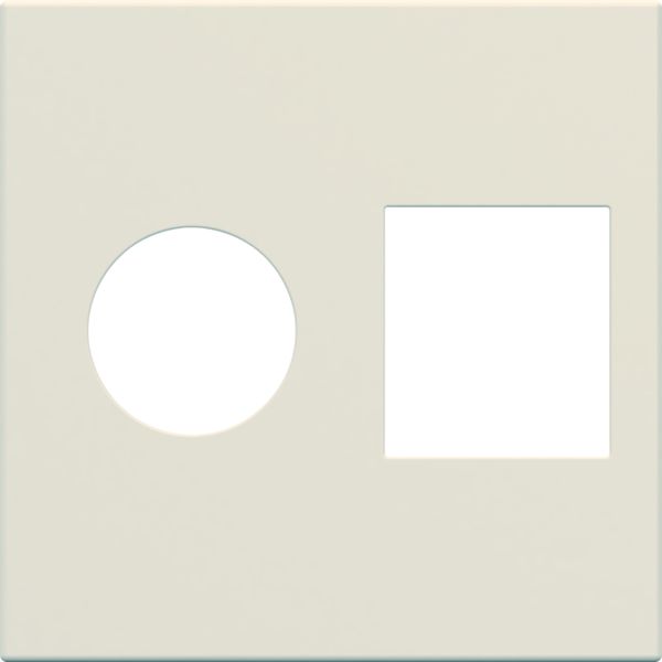 Enjoliveur Gallery prise TV + RJ45 2 modules, finition Dune WXD240D