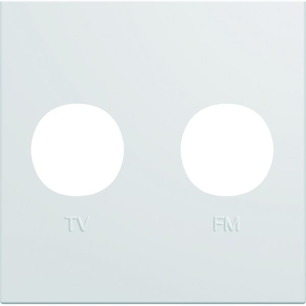 Enjoliveur Gallery prise TV + FM 2 modules, finition Pure WXD253B