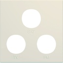 Enjoliveur Gallery prise TV + FM + SAT 2 modules, finition Dune WXD256D