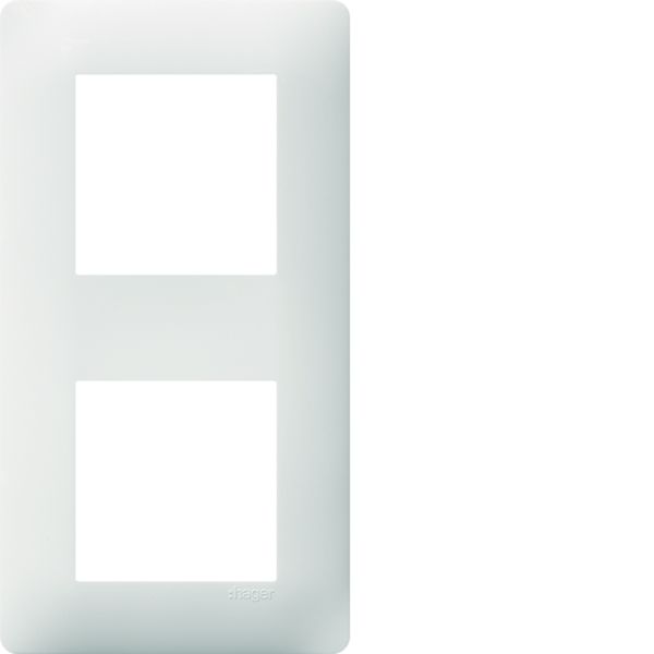 Plaque de finition Essensya 2 postes Pure entraxe 71 mm WE402