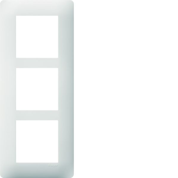 Plaque de finition Essensya 3 postes Pure entraxe 57 mm WE407