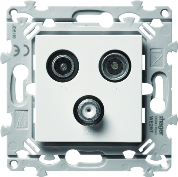 Essensya prise TV+FM+SAT directe 2entrées WE257