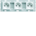 Prise triple Essensya 2P+T Pré cablées Pure WE123