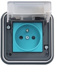 witty prise 2P+T IP55, M2+ encastrée, 3,7 KW, pour recharge véhicule électrique XEV081