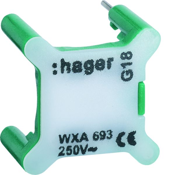 Voyant Gallery pour interrupteur, 230V, Vert WXA693