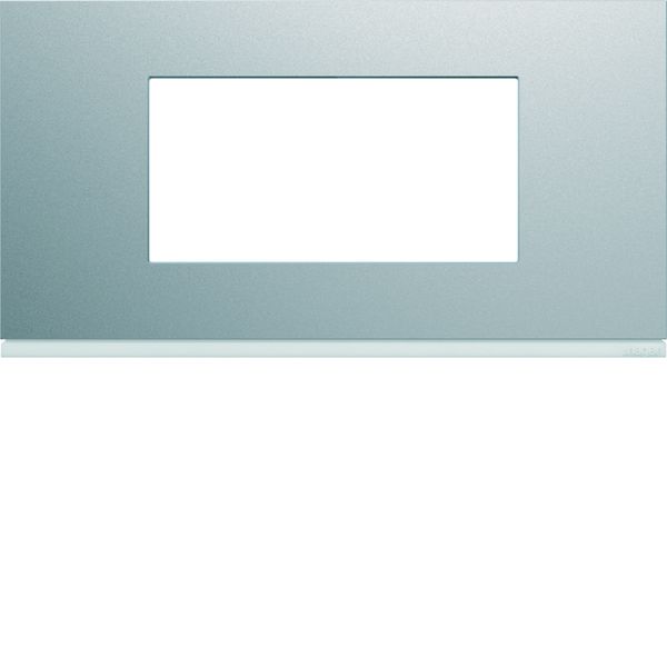 Plaque de finition Gallery 4 modules Titane entraxe 71 mm WXP0104