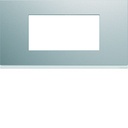 Plaque de finition Gallery 4 modules Titane entraxe 71 mm WXP0104